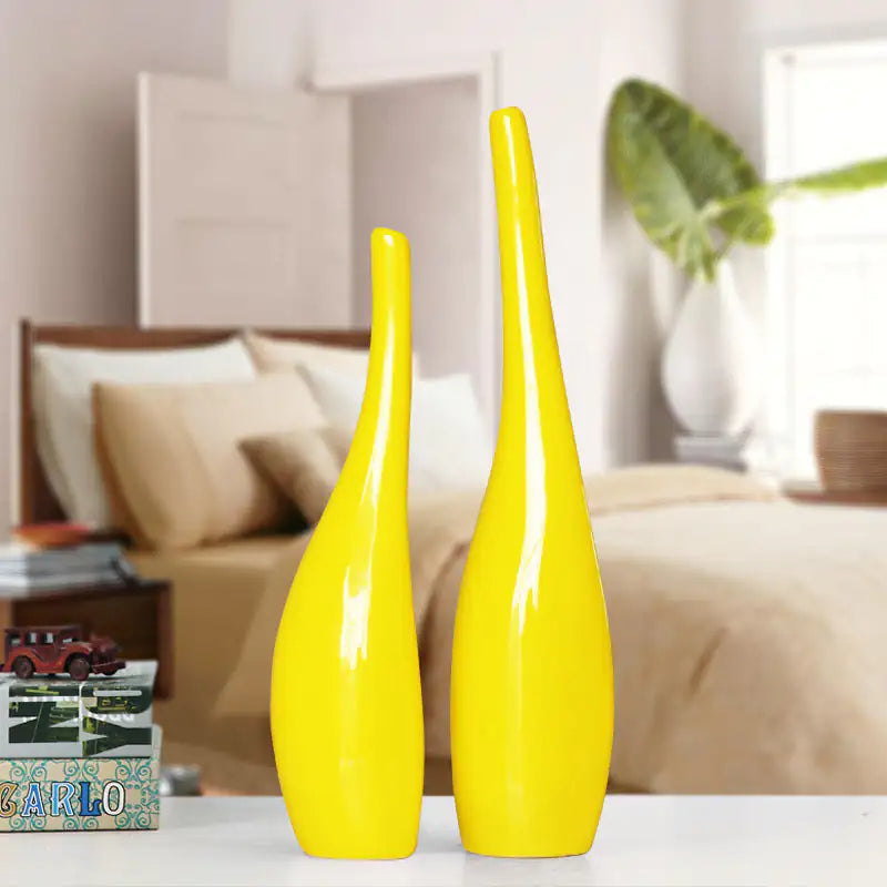 Nordic Gold-Plated Ceramic Vase for Statement Decor
