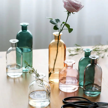 Nordic Glass Flower Vase for Elegant Home Styling