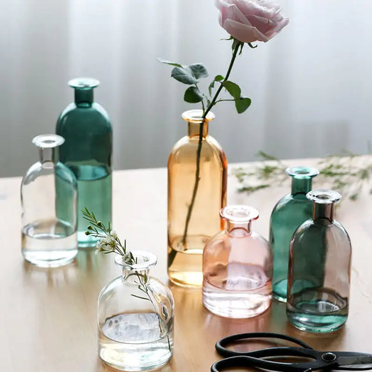 Nordic Glass Flower Vase for Elegant Home Styling