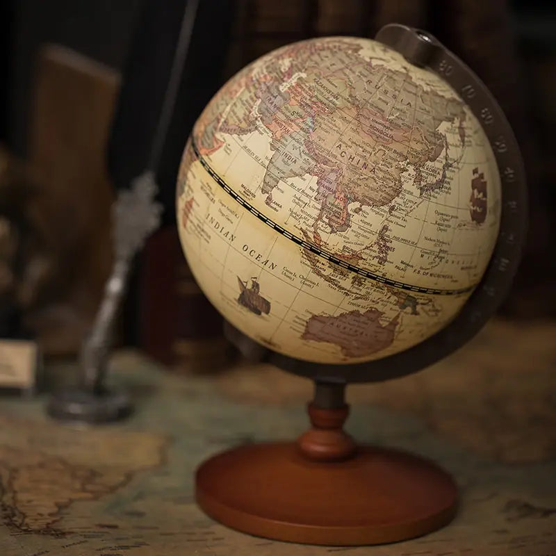 World Globe Map Accent — Decorative Statement Piece