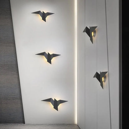 Nordic Iron Bird Wall Lamp for Ambient Lighting