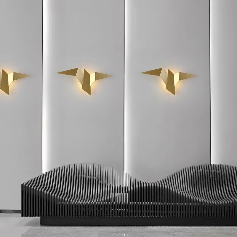 Nordic Iron Bird Wall Lamp for Ambient Lighting