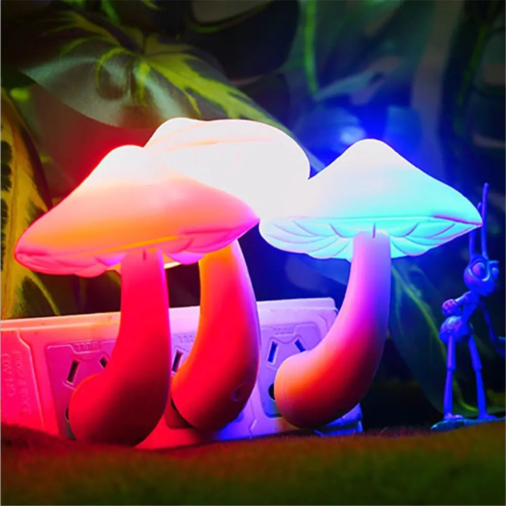 Mushroom Night Light with Automatic Sensor