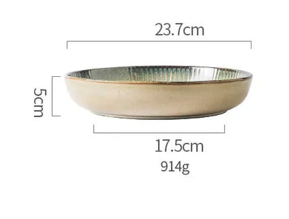 Japanese Style Ceramic Plates for Dining & Display